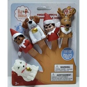 The ELF on the SHELF Bath Finger 5 Puppets ELVES & Friends Toy Bath time FUN!